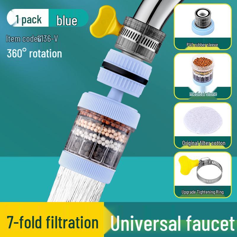 Universal Faucet Nozzle Filter: Anti-Splash Kitchen Water Purifier and Tap Shower Extension