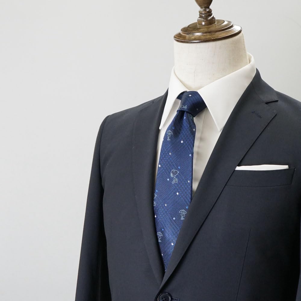 Peanuts Snoopy Tie PN914458 Navy Blue SNOOPY Business Brand Tie Gift