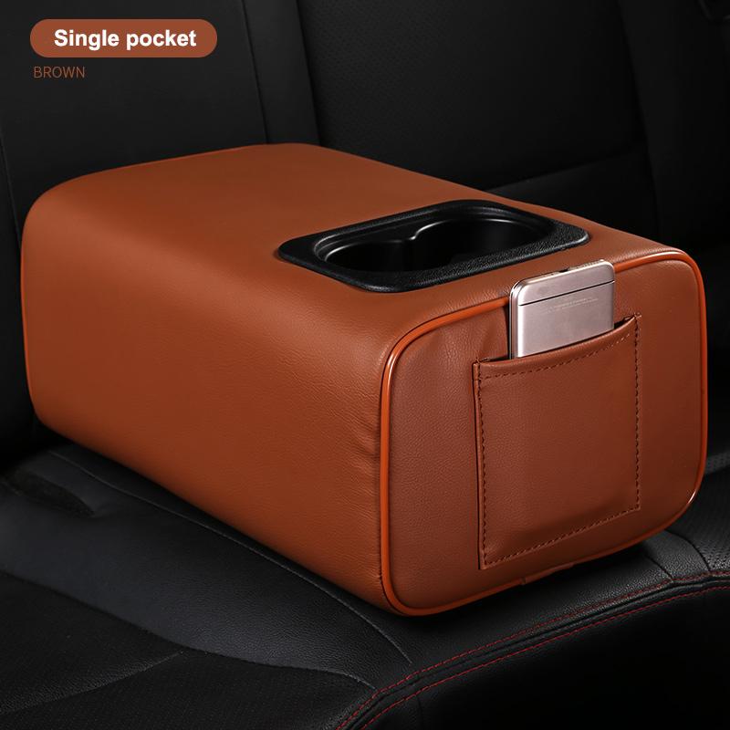 Car Second Row Rear Central Armrest Box with Cup Holder Arm Rest For SKODA Octavia Rapid Yeti Fabai KAROQ Superb 2010-2023