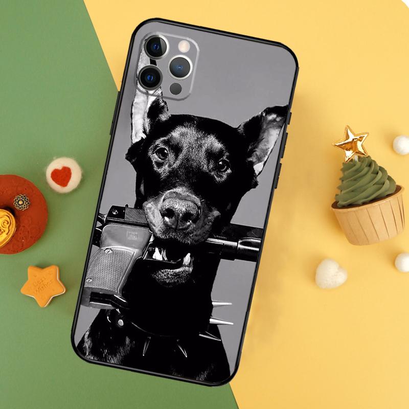 

Dachshund Doberman Dog Phone Case For iPhone 17 16 14 13 12 11 15 Pro Max 12 13 Mini 16E 17 Air Shockproof Cover iPhone 12Pro MAX