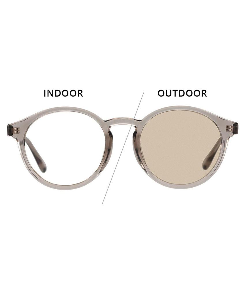 photochromic sunglasses Lens UV driving [Zoff] [WEB exclusive] Boston-style (gray (clear)) color-changing, lightweight, protection, unisex, men's,