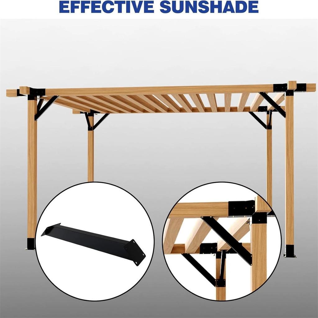 Pavilion Support Frame Rod Set – Wooden Column Braces for Gazebo, Pergola & Outdoor Structure Reinforcement