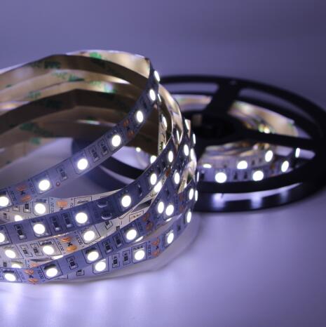 SMD 5050 RGB LED Strip Waterproof DC 12V 24V LED Light Strips 1m 5M 300LED 60LED/M RGB Flexible Neon Tape Luz Home Christmas Lig