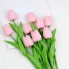 1PC 34cm PU Tulip Real Touch Artificial Flowers Tulip Bouquet for Christmas Halloween Wedding Home Party Decoration Fake Flowers