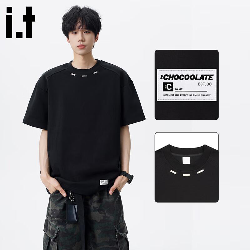 CHOCOOLATE Men s Heavyweight Round Neck Short Sleeve T-Shirt M