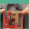 Houten Puzzel Kist Met Uitdagende Codes Voor Hersenkrakers En Escape Room Liefhebbers