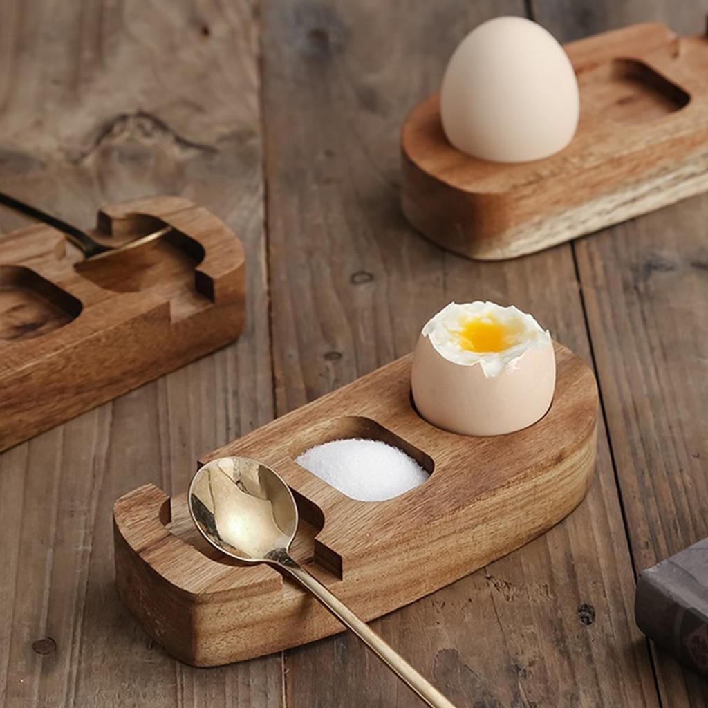 Egg Tray with Egg Cup Holder, Kitchen Gadget for Breakfast Display