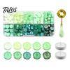 DIY Crafting Accessories Wax Seal Kit, with Sealing Beads Spoon And Candles, Handmade Stationery Tools Stamp for Wedding Invitations Envelopes
