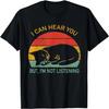 Retro Cat I Can Hear You But I'm Not Listening T-Shirt