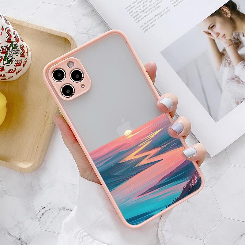 Watercolor Painting Phone Case for IPhone 17 16 15 13 12 11 14 Pro Max X XS XR Max Aquarelle Ocean Waves Shockproof Covers