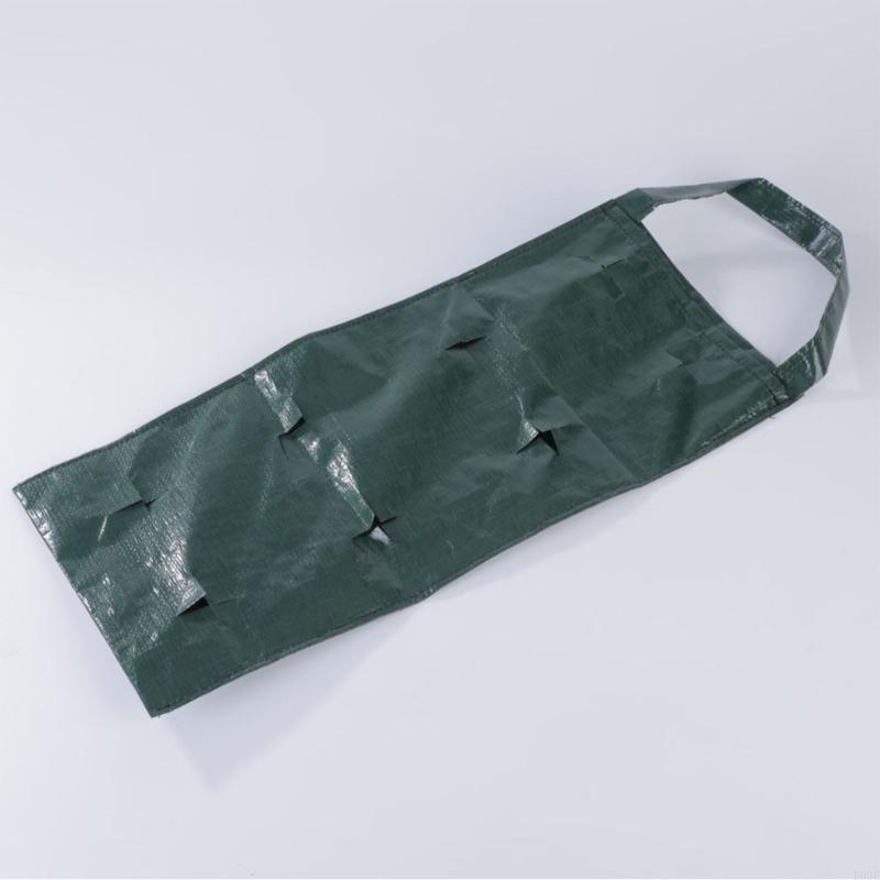 3Pcs Hanging Plant Grow Bag Outdoor Compost Seedling Planter Garden Supplies Multi-Pocket Strawberry Fruit B03E