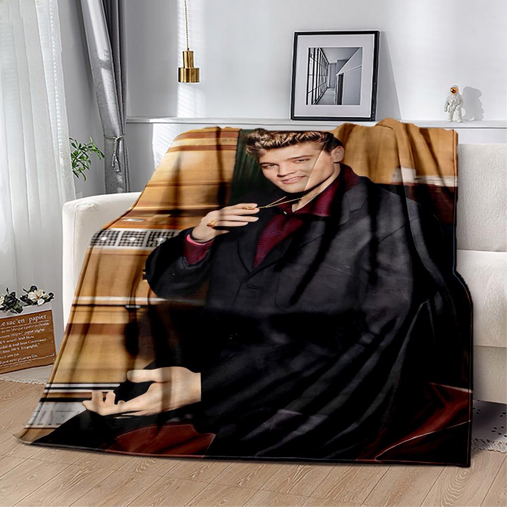 Elvis Presley Performance Blanket Soft Warm Cozy Perfect for Sofa Livingroom Seaside for All Occasions Modern Style Gifts For Family Or Friends