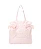 Organza Double Ribbon Gathered Tote Light Size 08001142700 Bag, Pink, F,