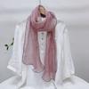 Solid Color Extended Rhombus Scarf Japanese Literary Sunscreen Silk Scarf Irregular Linen Neck Shawl Women