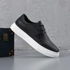 Fashion Black Leather Shoes for Men Plain Height Increasing Non Slip Summer Sale Fashion 2025 Trend Classic Original On Man Casual Shoe