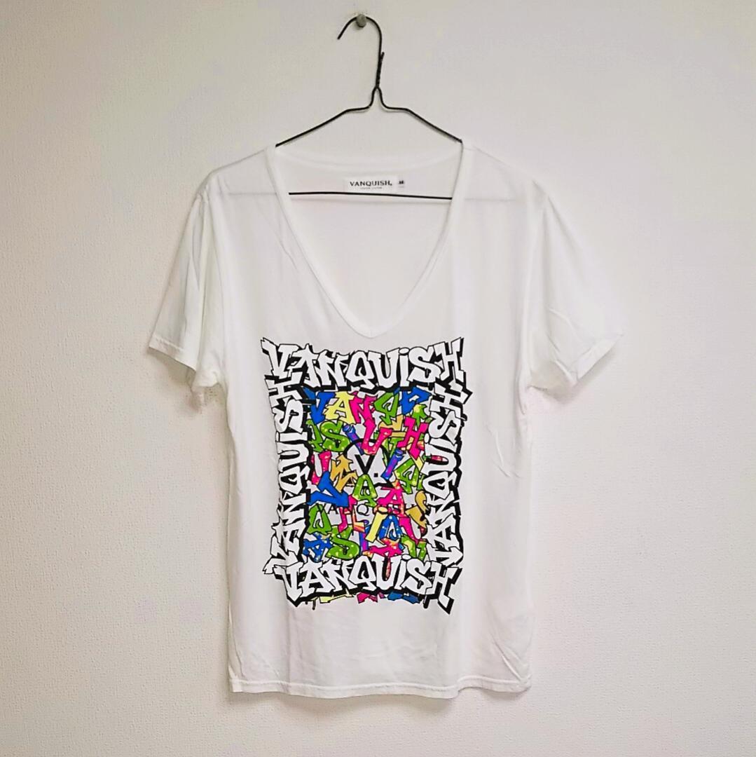 

[USED] Y2K, Achieve, Host, K-Pop, Vanquish/Pop Logo T-shirt