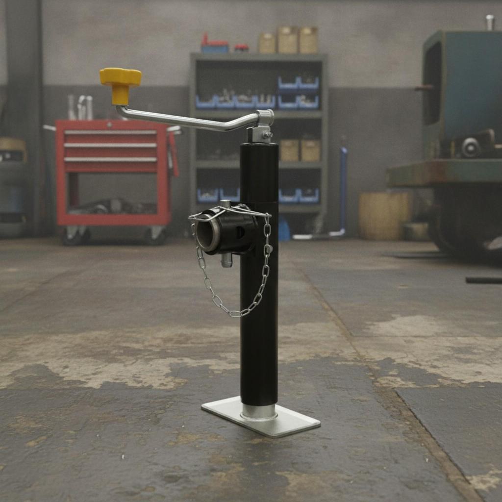 Manual Trailer Jack Heavy-Duty Crank Handle Sturdy for Farm Equipment