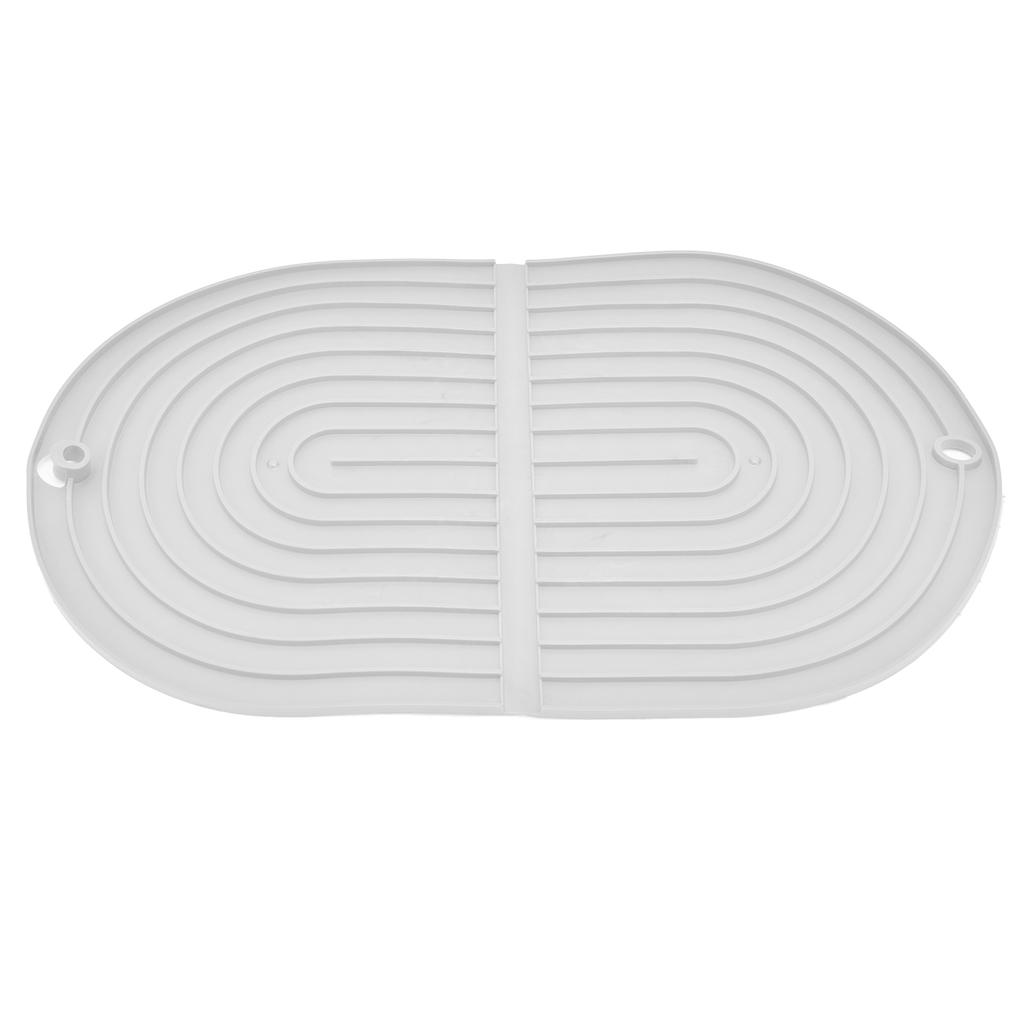 Multifunctional Dish Drying Mat Foldable Dish Drying Pad Heat Insulation Cup Pot Mat for KitchenWhite