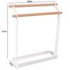 Stable Vertical Towel Holder Double Bar Washcloth Dishcloth Hanger Towel Drying Rack  Kitchen