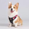 Reflective Dog Harness with Airtag Holder, Escape Proof Anti Lost Pet Vest, Highly Visible Adjustable Safety GPS Tracking