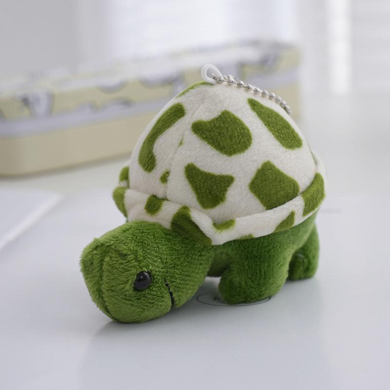 Cute Turtle Mini Keychain Plush Stuffed Toys Tortoise Cartoon Dolls Soft Animal Small Pendant Bag Ornaments Decor Kid Girl Gifts