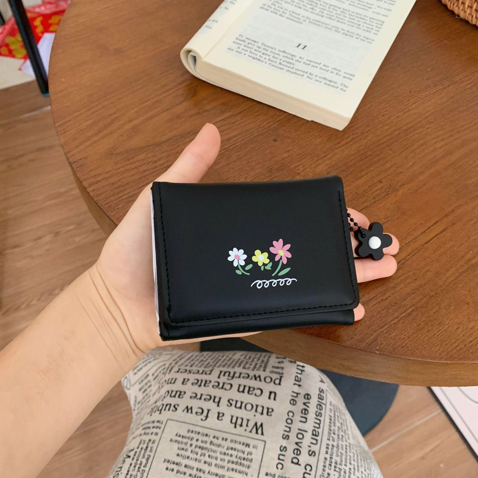 

Корейская версия женского кошелька ins простой ретро женский маленький, изысканный и простой студенческий простой кошелек для мелочи карт