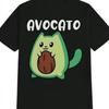 Unisexs Casual Crew Neck T Shirt Avocado Cartoon Print Summer Knit Polyester Top Vintage Stylish Versatile Unisex Graphic