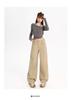 Ge Di Jie Mei De La Ka Qi Color Loose Hanging Wide Leg Jeans Women's New Style