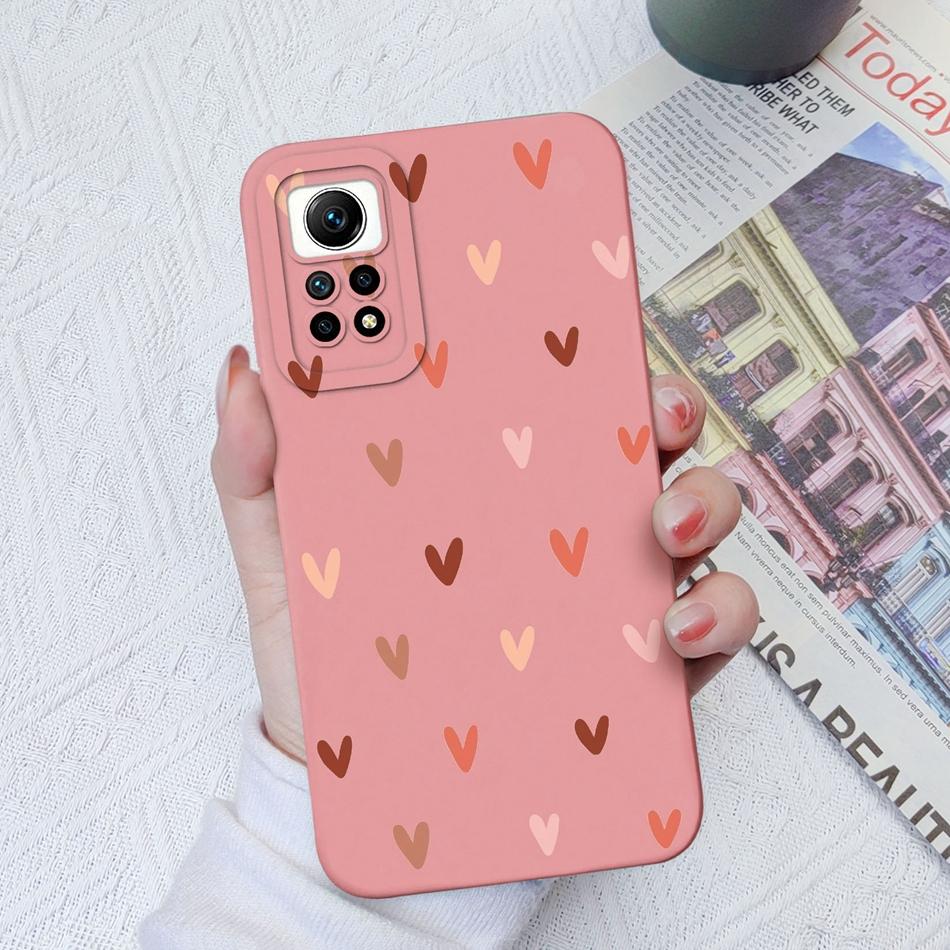 For Redmi Note 12 Pro Plus Case Love Heart Soft Liquid Silicone Full Protection Phone Cover For Xiaomi Redmi Note12 12Pro 4G 5G