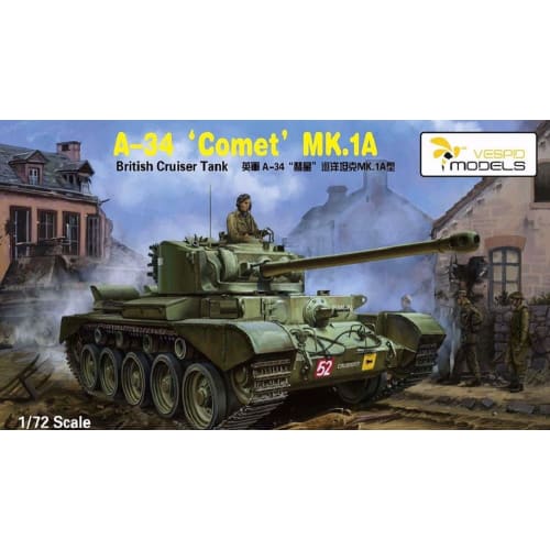 Vespid Models 1/72 British A34 Comet Mk.1A Cruiser Tank Plastic Model VPM720002