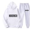 Mens Hooded Tracksuit Set Long Sleeve Sweatshirt Pants Casual Sportswear