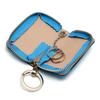 AGILITY affa "Bricquet" Key Case, Remote Control Key, Smart Key, Key Ring, Round Zipper, Mini, Genuine Leather
