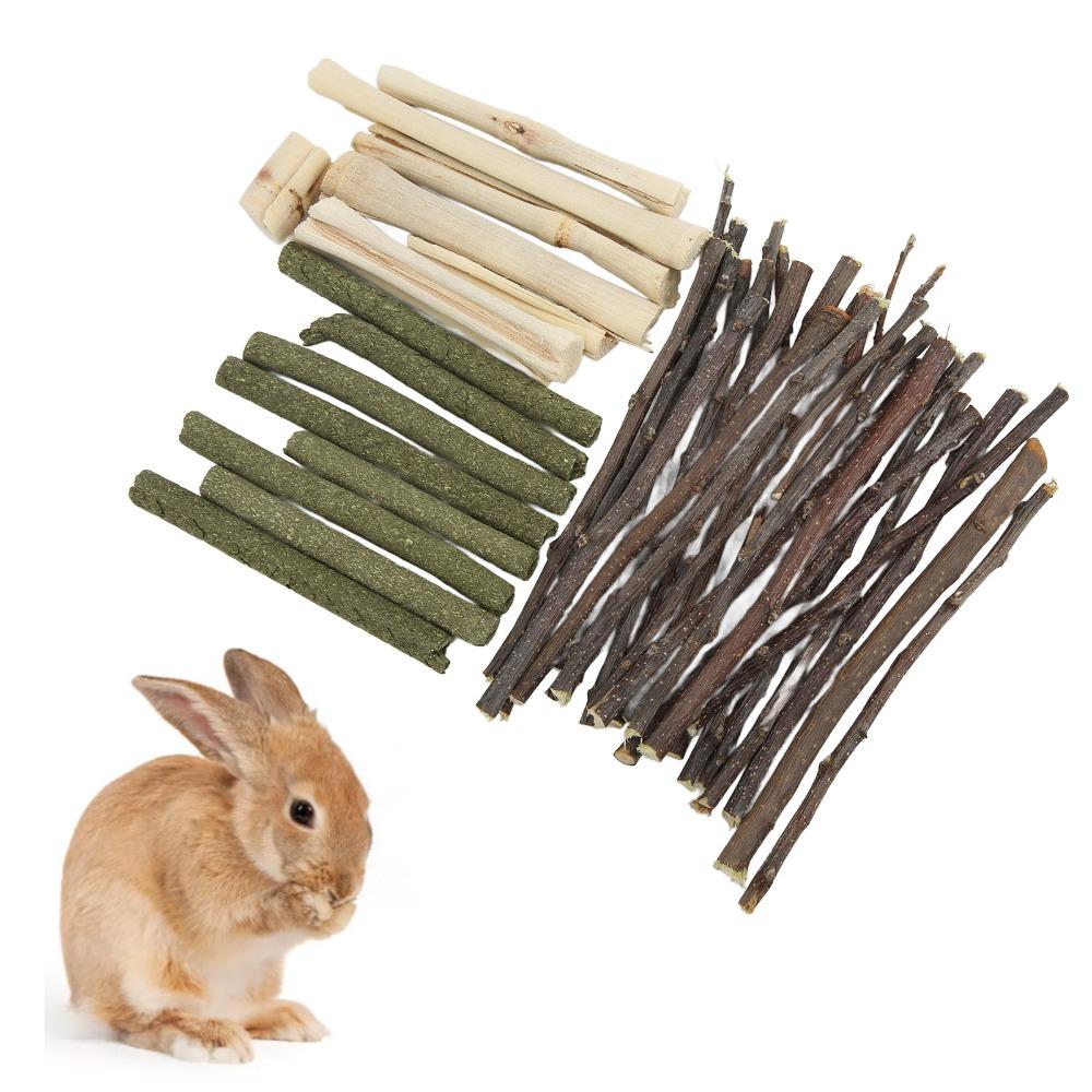 200g Mixed Chew Stick Set Assorted Wood Gnawing Sticks Kit Assorted Varieties Mixed Lengths Assorted Molar Sticks Caged Pets