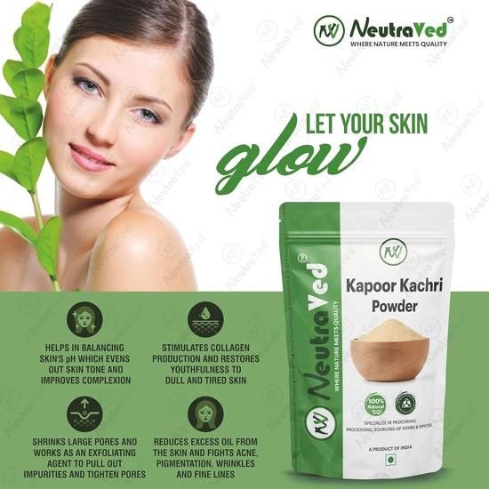 NeutraVed Kapoor Kachri Powder - 100g | Kapur Kachri For Hair And Kapoor Kachri For Skin- 100g