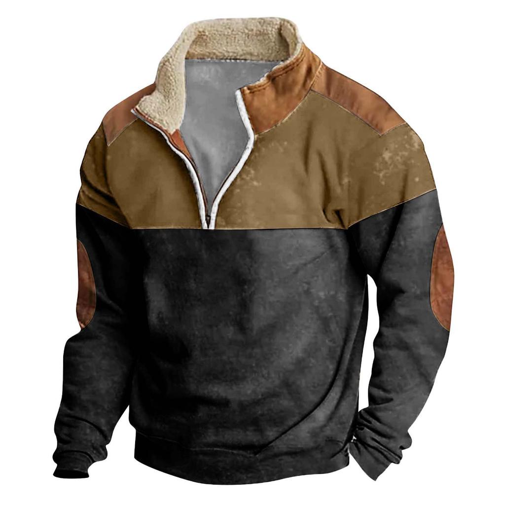 Men's Hoodie Loose Long Sleeves Round Neck