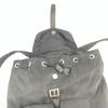 PRADA Rucksuck Backpack Daypack Tessuto Nylon Leather Silver Hardware Black Women's Triangle Logo Plate