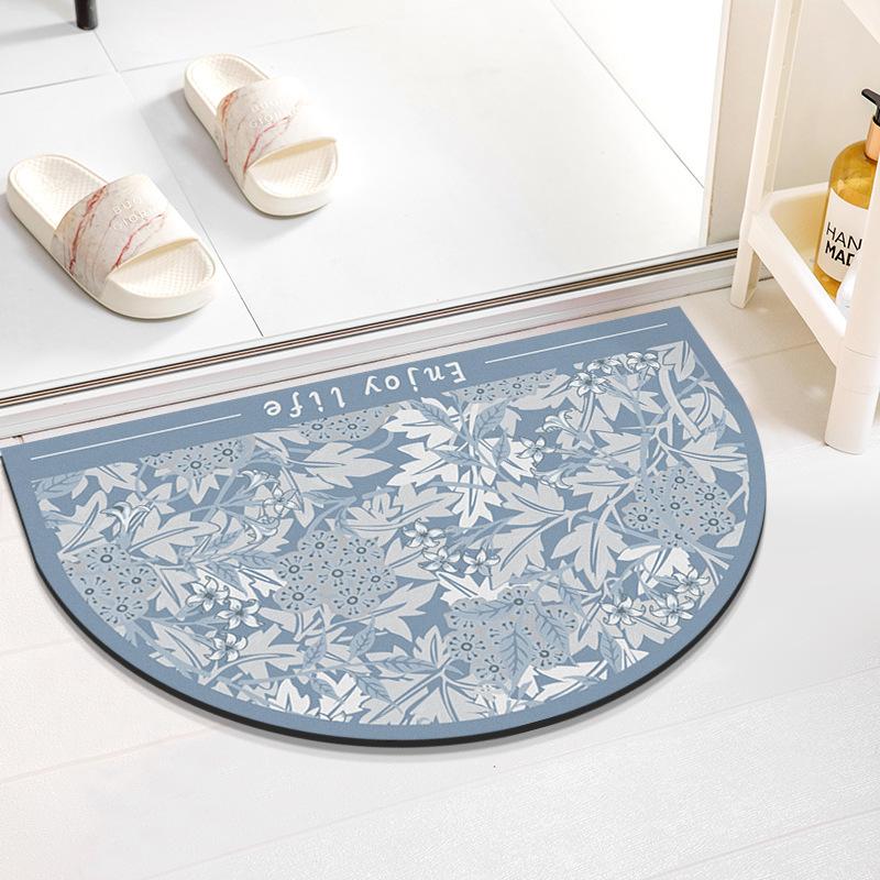 Nordic Wind Washroom Bathroom Slip-resistant Cushion Toilet Soft Diatom Mud Mat Can Be Hand-washed Moisture-wicking Easy To Dry Foot Mat