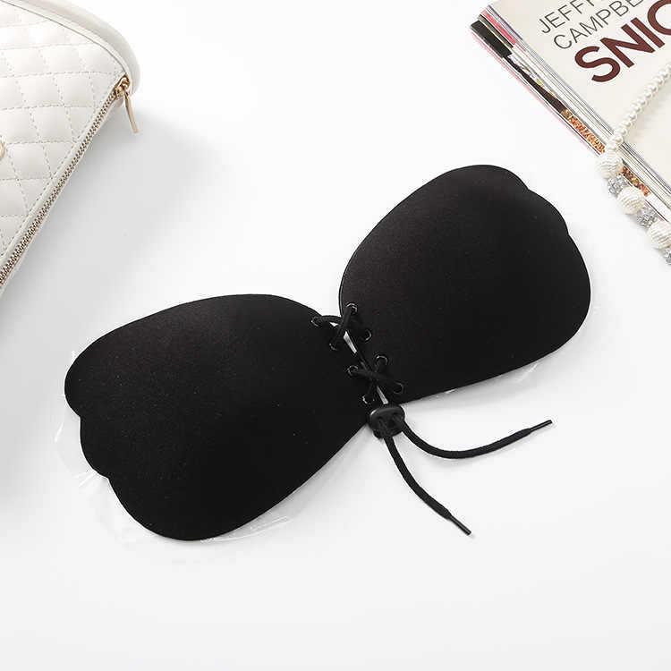 Lala Goddess Push-up Strapless Silicone Nipple Covers - Invisible Angel Wings Design Breast Pads