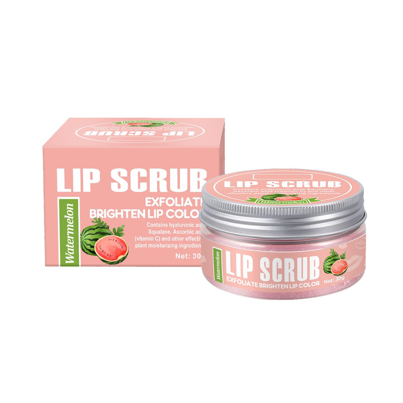 

Фруктовый скраб для губ, осветляет морщины на губах, увлажняет и питает, бальзам для губ One Size розовый