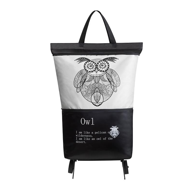 

Складная дорожная тележка для покупок Joey с плечевым ремнем – портативная, большая, утолщенная ручная сумка и дополнительная сумка для супермаркета