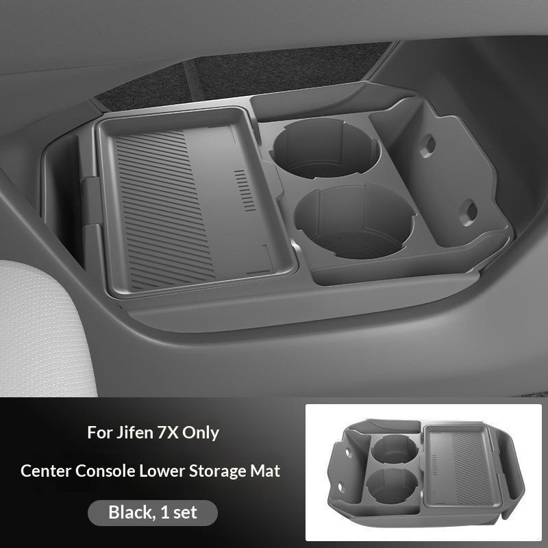 

Suitable for Zeekr 7x Central Control Storage Box, Armrest Box, Storage Box, Storage Box, Car Interior Restoration Accessories чёрный
