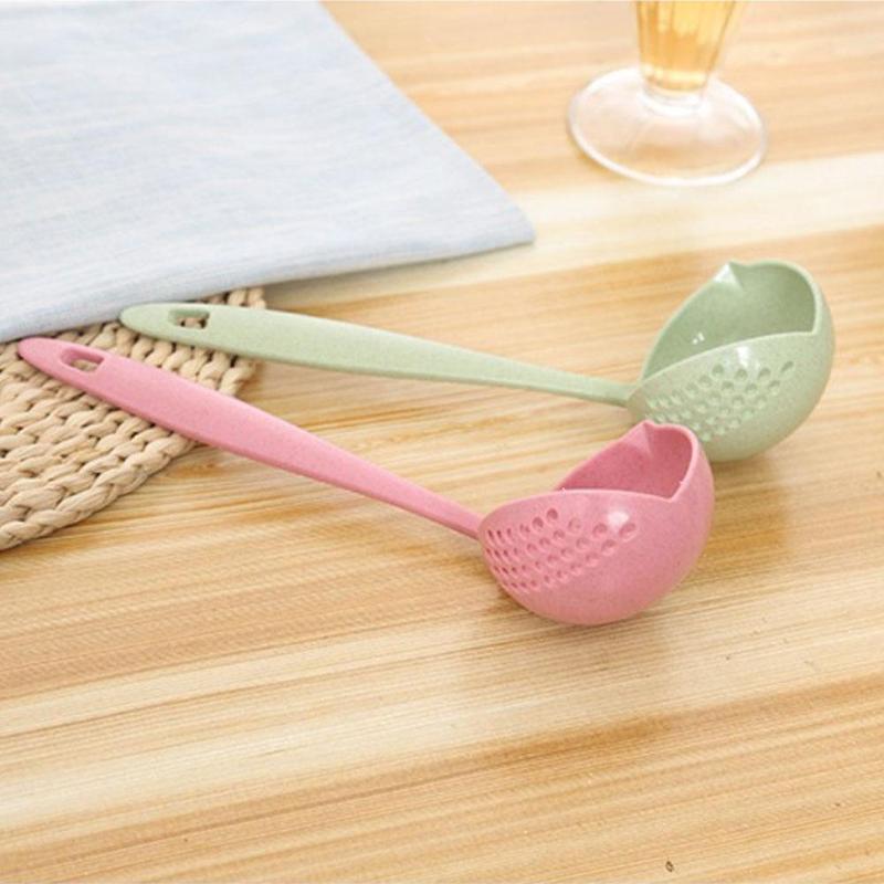 Cheap Friendly Wheat Straw Soup Spoon Stalk Spoon Rice Ladle Meal Scoop