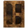 Nightstand Smoked Oak 40 x 35 x 50 cm Engineered Wood