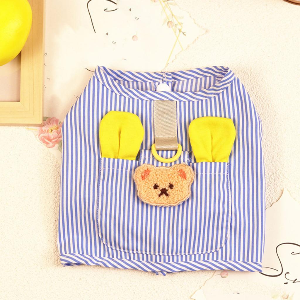 Dog Vest Shirt Breathable Lightweight Vertical Stripes Dog Sleeveless Vest Soft Small Puppy Apparel