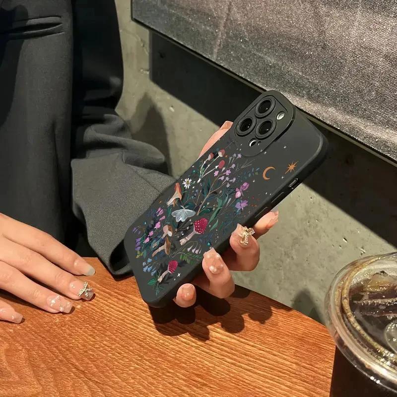 Ruhige Nacht UV-Druck Handyhülle Für iPhone 15 Pro Max 14 13 12 11 XS X XR 7 8 15 Plus SE 2020 Stoßfest Weiche Silikonhülle