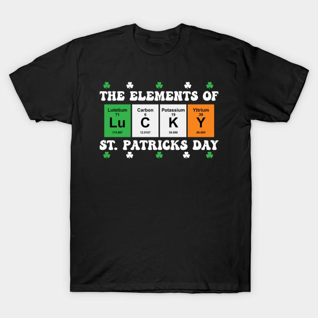 Men Black Print T-shirt St-Patricks No-Cut Transfer Paper Print Cotton Tshirt XL