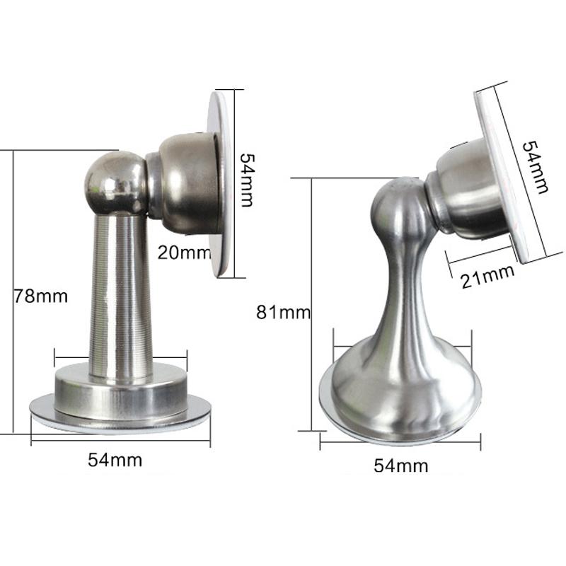 304 Stainless Steel Door Stopper,Magnetic Door Stop,Door Catch,Nail-free Screws for Stronger Mount,Furniture Hardware
