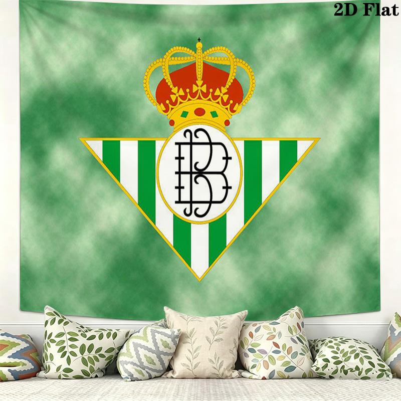 Real Betis Wall Tapestry Aesthetic Wall Hanging Printed Fabric Blanket Decorative Tapestries for Bedroom Living Room Home Decor