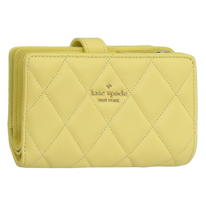 

[Kate Spade] wallet ladies bifold folding wallet compact outlet brand leather purple carry Medium compact bifold wallet KG424 kate spade