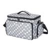 Luxja Sewing Box Sewing Bag Large Capacity with Shoulder Strap Sewing Tools Storage Portable Sewing Bag Bag Only Gray Dot